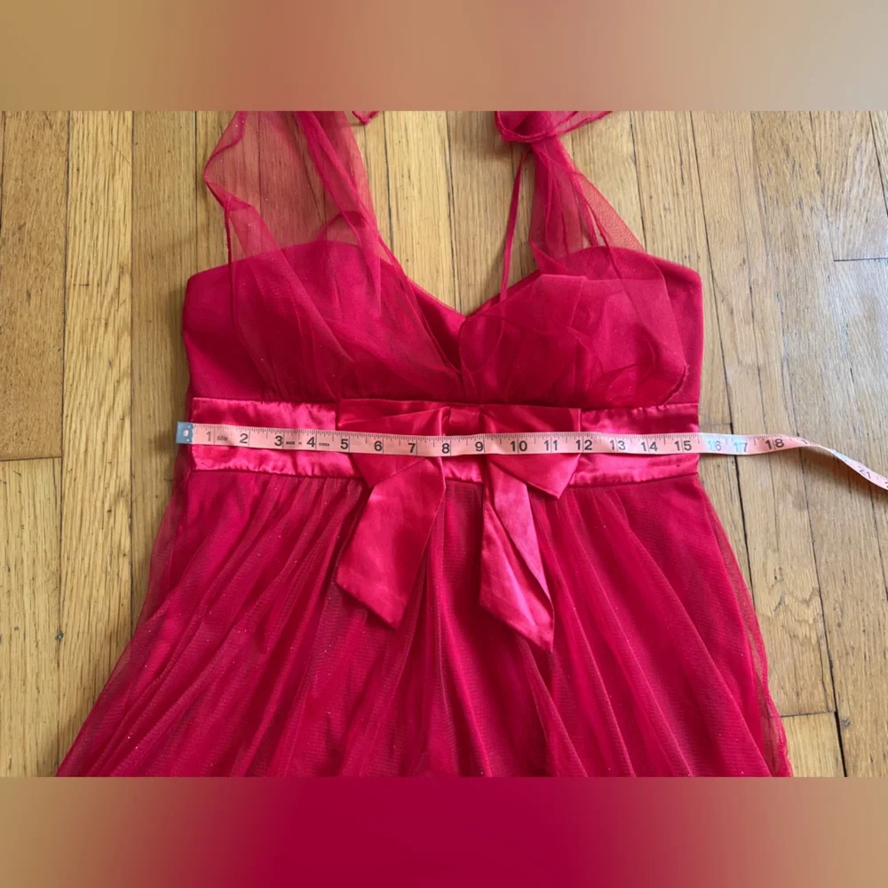Y2K Vintage Red Babydoll Dress
